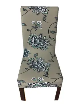 Floral Impressão Anti-suja Trecho Capas de Elásticos Cadeira Protetor de Capa Sala de Jantar fundas de cadeiras para pequenos espaços elasticas