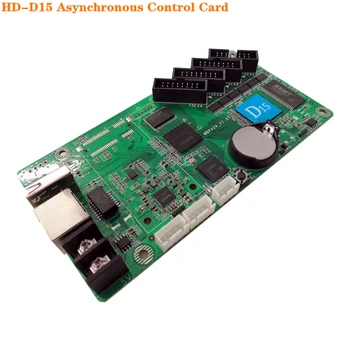 HD-D15 Display LED Cor Cheia de Controle Assíncrono Cartão de 384*64pixel 4*HUB75 Interface de Dados RGB Tamanho Pequeno do Ecrã de Controlo Cartão