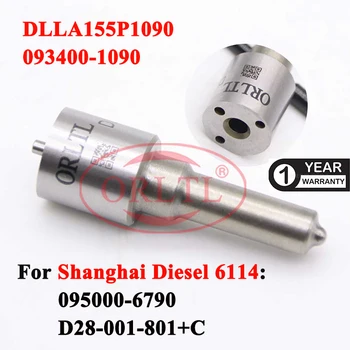 Motor Diesel do Bico de injecção DLLA155P1090 de Injeção de Combustível Pulverizador DLLA 155P 1090 (093400-1090) Para Xangai Diesel 095000-6790