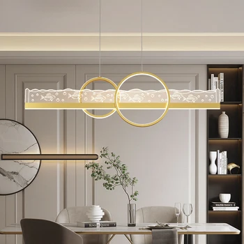 Lustre De Teto Led Moderna, Simples Luminária Para A Cozinha De Jantar, Sala De Estar, Iluminação Home Indoor Decoração Lustre Luminária