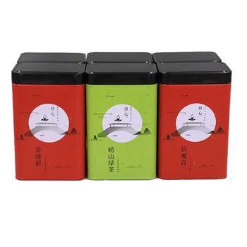 Xin Jia Yi Embalagens Herméticas De Chá, Caixa De Estanho Novo Design Personalizado Saco De Chá De Estanho Caixas De Recipiente De Chá Verde De Metal Estanho Caixas De Stroge