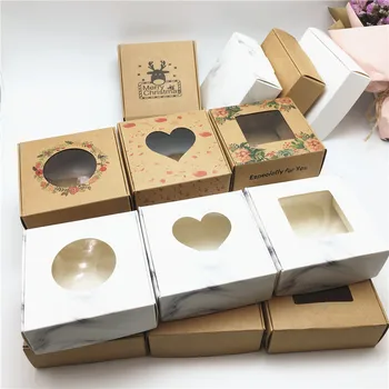70pcs Jóias Caixa de Presente Dreamcatcher papel kraft caixa romance de impressão da jóia colar brinco anel de caixa do pacote