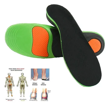 EVA Ortopédicos, Palmilhas para Televisão Arco do Pé de Apoio Sapatos de Desporto de Almofadas X/S Tipo de Perna de Correção Única de Absorção de Choque Insere Almofada