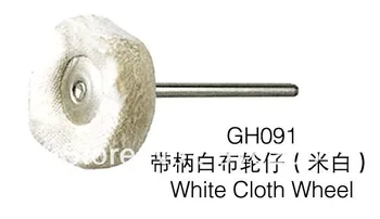 50pcs Branco, Pano de Limpeza de Roda Fg2.35mm,o ouro, a Prata Rotary Ferramentas Diy Jóias Dental Gravura de Polimento, a Roda de Polimento