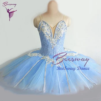 Azul do Profissional de Ballet Tutu de vestido das mulheres de Panqueca Saia Tutu de adultos tutus de balé para meninas