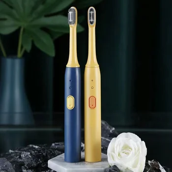 Adultos Escova de dentes Elétrica Ultra inteligente de Carregamento USB de seis velocidades à prova d'água soft Brush Escova de dentes conjunto para casais