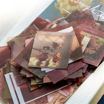 100pcs Washi Pacote de adesivos Manual de Adesivos DIY Fundo de Artesanato Planejadores Álbuns de Fotos Adesivo de Colagem de Materiais Adesivos