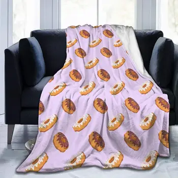 Rosquinhas doces,uma Manta de Flanela Jogar Cobertor Macio Micro Cobertor de Lã Sofá-Cama Sala de estar 50