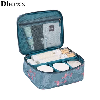Produtos de higiene pessoal organizador de viagens, moda senhora cosméticos saco de cosméticos esteticista sacos de armazenamento de grande capacidade Mulheres bolsa de maquiagem DX-14