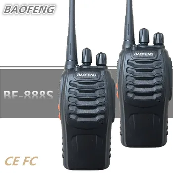 2PCS Baofeng BF-888S Walkie Talkie UHF BF 888S Portátil Rádio CB de Radio Transceptor Baofeng 888s Talkie Rádio Comunicador