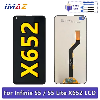 LCD Para Infinix S5 X652 S5 Lite X652B X652C Display Touch Screen Digitalizador Substituição do conjunto do Visor de LCD Para Infinix S5