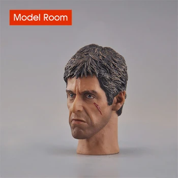 1/6 Al Pacino Head Sculpt Escultura Modelo Cicatriz no Rosto Ajuste De 12