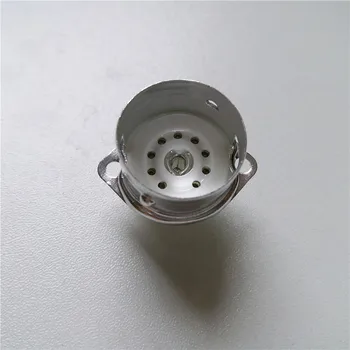 10pcs tubo de cerâmica soquete de 9 pinos do soquete do tubo GZC9-F-prata pé para válvula 12ax7 tubo amplificador