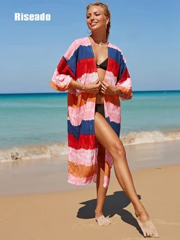 Novo Com Cinto De Quimono Mulheres Maxi Vestido 2023 Praia Passeio Tampa Ups De Verão, Moda Praia Roupa