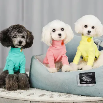 Cão-Roupas De Cães Bonitos Veste Camisa Do Animal De Estimação De Roupas Para Cães Traje De Algodão Filhote De Cachorro De Estimação Com Roupas Para Cães De Pequeno Porte Roupas Ropa Perro