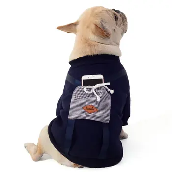Cão Bonito Com Roupas Pequenas E Médias Cães Cachorro Inverno Agasalho Quente Com Bolso Macio Casaco De Estimação Roupas Para Cachorro Bulldog Francês Bichon