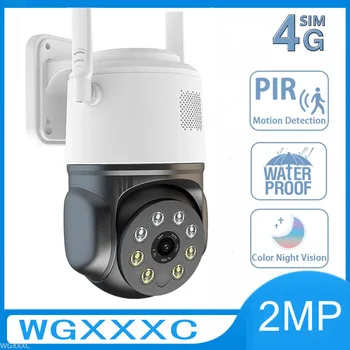 4G PTZ IP do Wifi da Câmera ao ar livre de Proteção de Segurança sem Fio da Câmera do CCTV AI Detecção Humana Impermeável Câmeras de Vigilância