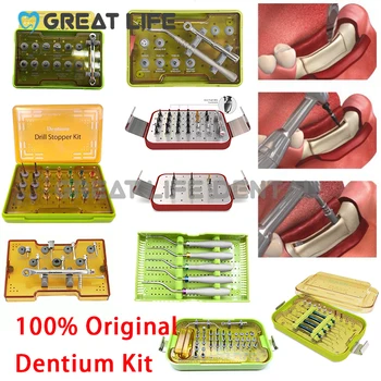 100% Original Dentium DASK Implante Dentário ao Osso Cinzel Digital Guia Cirurgia de Prótese de Osteotome Kit de ferramentas Dentium Implante kit
