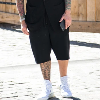 Os homens do cinco pontos casual calças de verão nova tendência de moda de rua mostra fina qualidade shorts moda jovem
