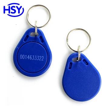 20pcs um monte de Cor Azul Inteligente RFID Keyfob Proximidade EM ID de Controle de Acesso Keytag De 13,56 Mhz MF IC Token de Chaveiro