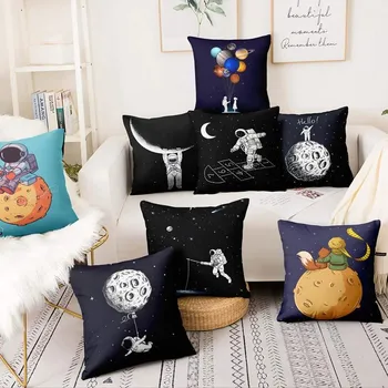 Eu te Amo até A Lua Viagens para o Espaço de Impressão Fronha de Moda Almofada Decorativas Almofadas de Decoração de Casa de Sofá de Almofadas 17*17inch