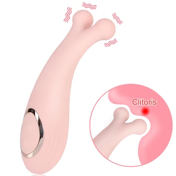Poderoso Mamilo Clitóris Estimulador Ponto G Vibradores para as Mulheres Duplo de Vibração da Vagina Massager 9 Modo de Vibração