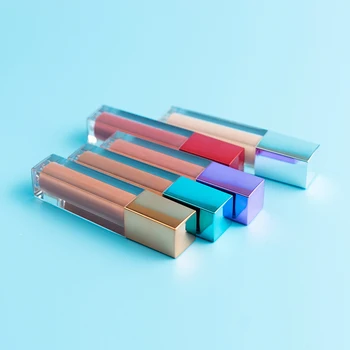 Multi-cor Opcional Gloss Private Label Vermelho Matte Batom Líquido Metalizado Cap Selecionado Nenhum Rótulo Lip Gloss Brilho de Atacado