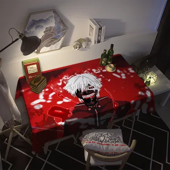 Anime de Tóquio Ghoul Jantar Toalha de mesa para Mesa Retângulo Impermeável toalha de Mesa de Casamento Decoração da Cozinha Kaneki Ken Toalha de mesa