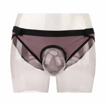 Crianças Prepúcio Cueca Transparente Hemisférica Respirável Escudo Anti-impacto Cintura Ajustável Prepúcio Cortado Underwear para Meninos