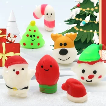 Pcs Natal Mochi Molinho Squeeze Brinquedo Pacotes De Ansiedade Para A Criança Favores Do Partido,Natal Miniaturas