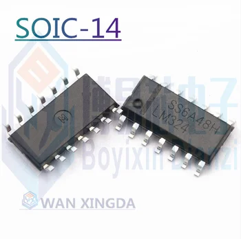 1PCS/LOTE LM124DR LM224DR LM324DR SOIC-14 IC chip de Quatro amplificadores operacionais de chips DIP-14