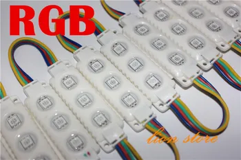 20pcs/monte 5050 RGB Branca 3leds branca shell de injeção de módulo de led ,,12V,0,75 w, módulo de led RGB 2 anos de garantia,led sinais