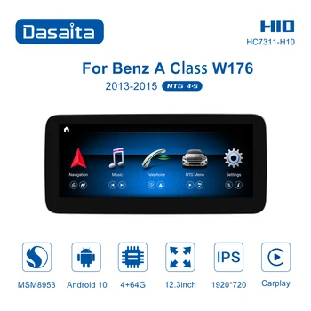Dasaita Android 10.0 Multimédia Player Estéreo Rádio do Carro para Mercedes Classe A-W176 ABL C117/X117 Classe G W463 ABL X156 2013-2016