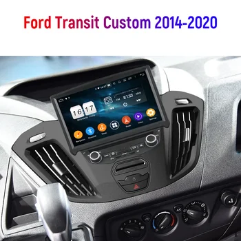 64GB Android Multimídia com Tela de 10 Player Para Ford Transit Custom 2014-2020 GPS Navi Auto de Áudio de Rádio de Música Estéreo Unidade de Cabeça