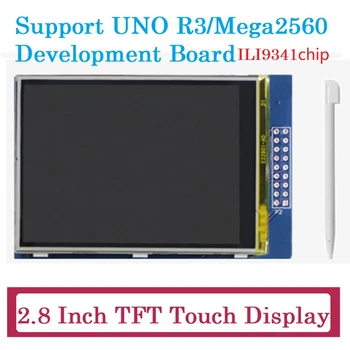 2.8 Polegadas TFT Touch Display de Apoio UNO R3 Mega2560 Tela de Toque Capacitivo Monitor de 320X240 Com Caneta de Toque