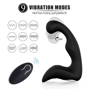 Controle remoto do sexo Masculino Próstata Massageador de Carregamento USB Para Homens Anal, Vibrador de Brinquedos Sexuais Para os Homens/Mulheres Anal Plugues Vibrador na Vagina Buceta