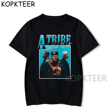Tribe Called Quest Vintage Retro Hip Hop T-Shirt Design De T-Shirt De Impressão Personalizada Impressão Em Camiseta De Verão, O Pescoço Homens Tee