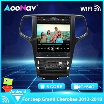 Tesla Estilo Android 9.0 auto-Rádio de Navegação GPS Para Jeep Grand Cherokee 2013 - 2019 Auto Multimédia Player Estéreo Carplay