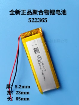 3.7 V bateria de lítio do polímero 522365 1000MAH